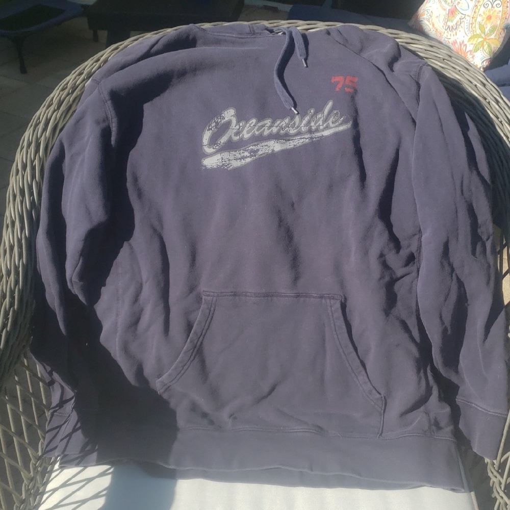 Oceanside Navy Hoodie Mens XL